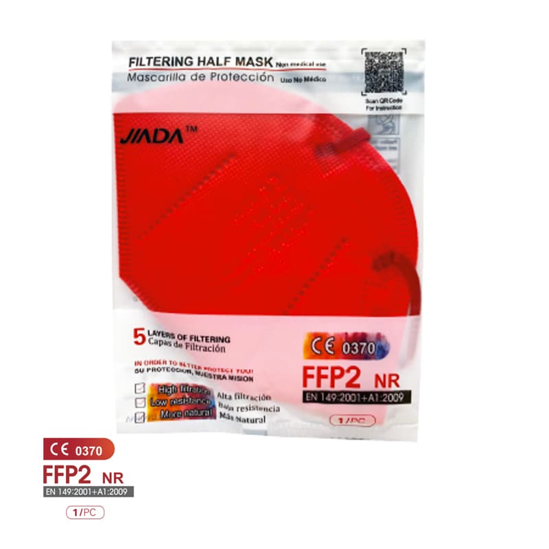 Comprar Mascarillas Jiada FFP2 Colores Rojo