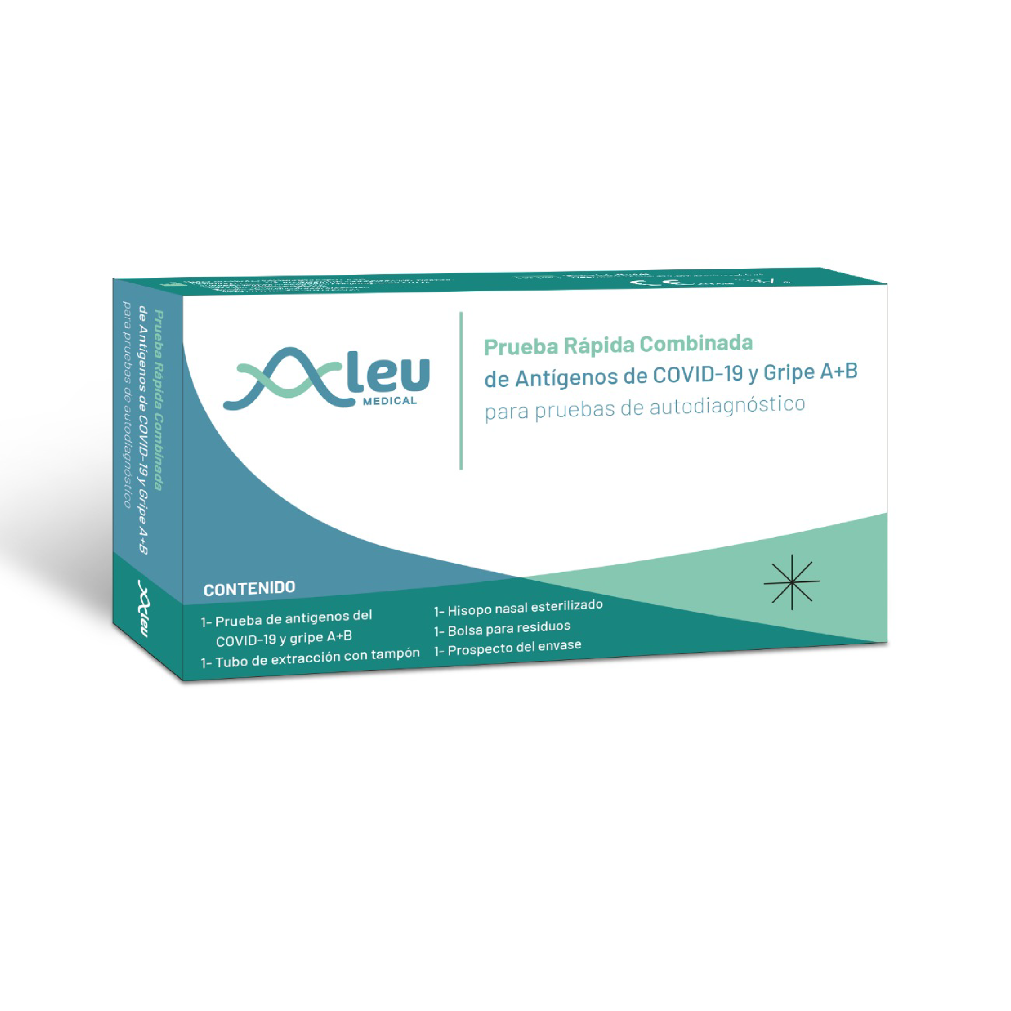 TEST DUAL COVID-GRIPE A Y B | ALEU MEDICAL | NASAL | CAD: 01/2026