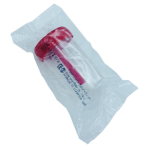 Alternative view of Envase Colector de Heces con Espátula y Tapa Roja - 120 ml