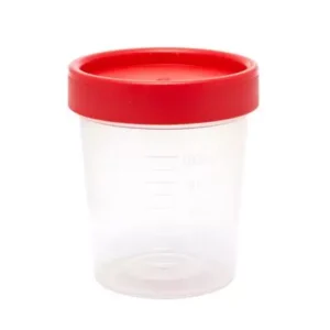 Envase Colector de Orina de 120 ml - Rojo