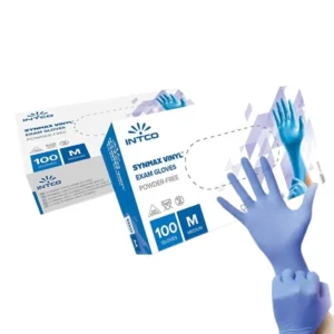 GUANTES DE NITRILO SIN POVLO TALLA L | CAJA DE 100 UNIDADES