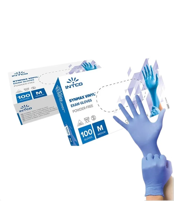 GUANTES DE NITRILO SIN POVLO TALLA L | CAJA DE 100 UNIDADES