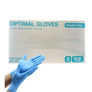 GUANTES DE NITRILO SIN POLVO | TALLA M | CAJA DE 100 UNIDADES