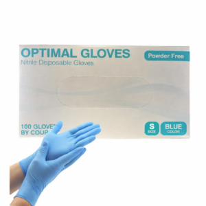 GUANTES DE NITRILO SIN POLVO | TALLA S | CAJA DE 100 UNIDADES
